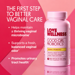 Love Wellness Good Girl Probiotics supplement facts