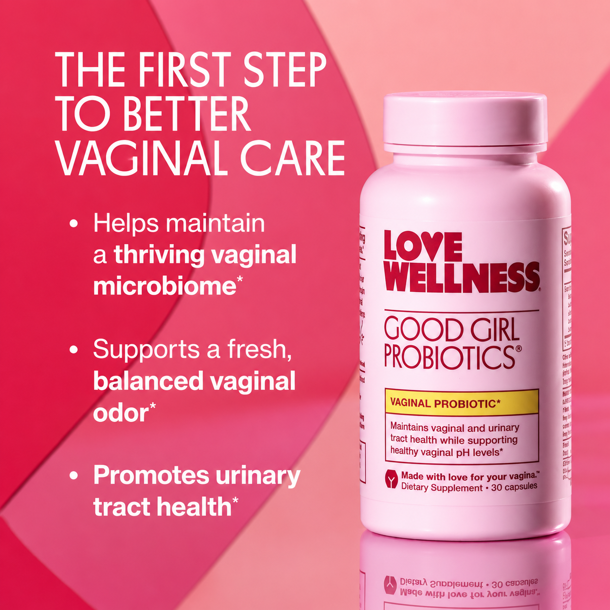 Love Wellness Good Girl Probiotics supplement facts