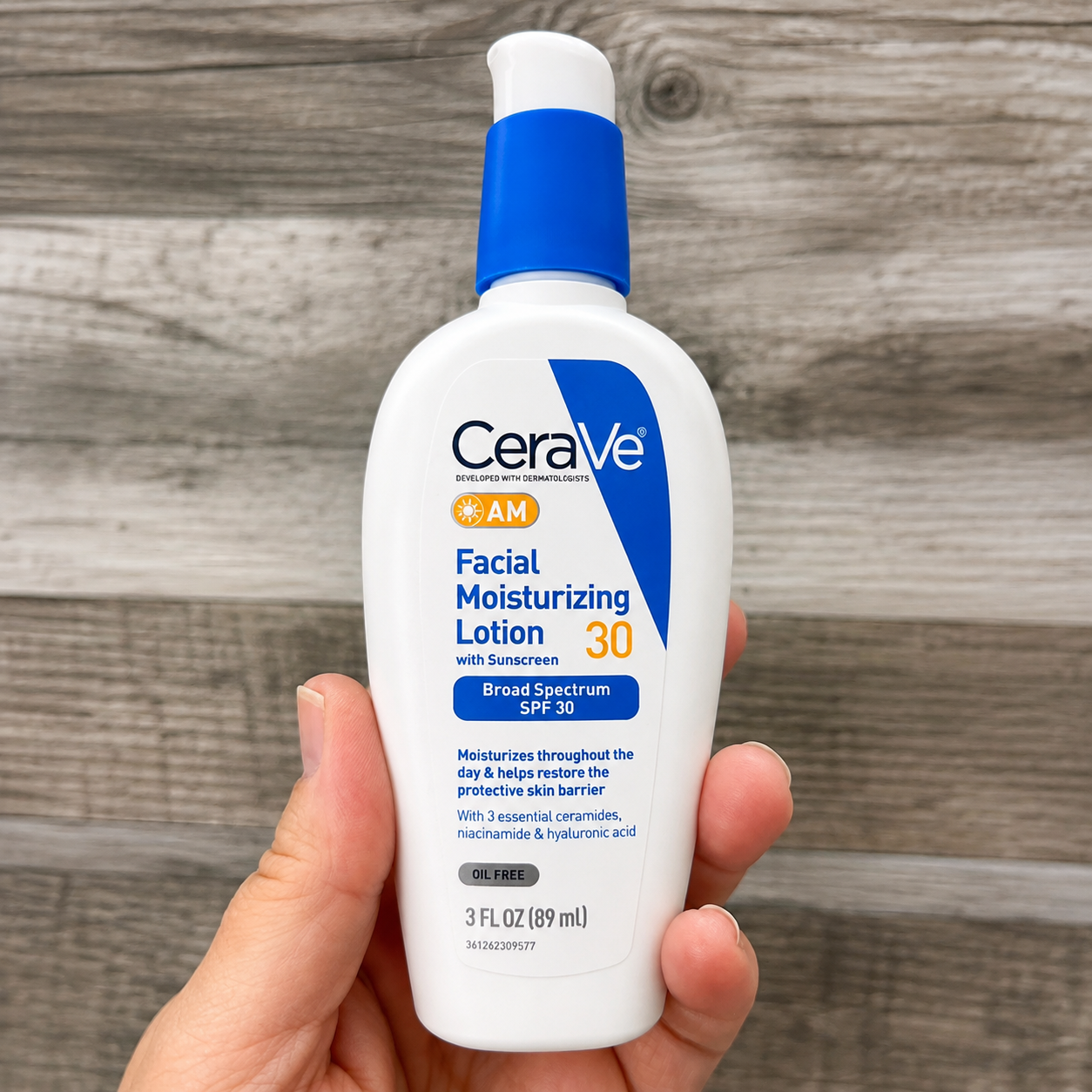 CeraVe AM lotion oil free face moisturizer