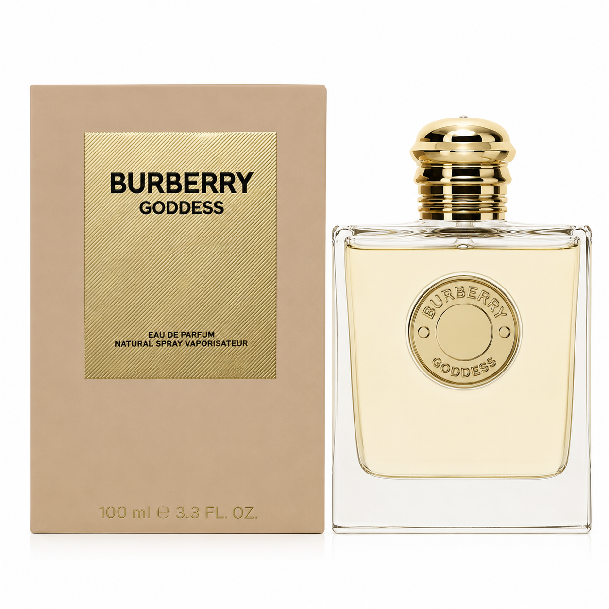 Burberry Goddess perfume box packaging