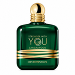 Armani Stronger With You Sandalwood spray close up