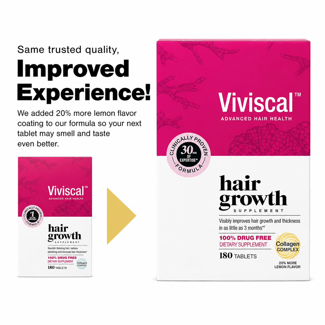 Viviscal hair growth tablets close up