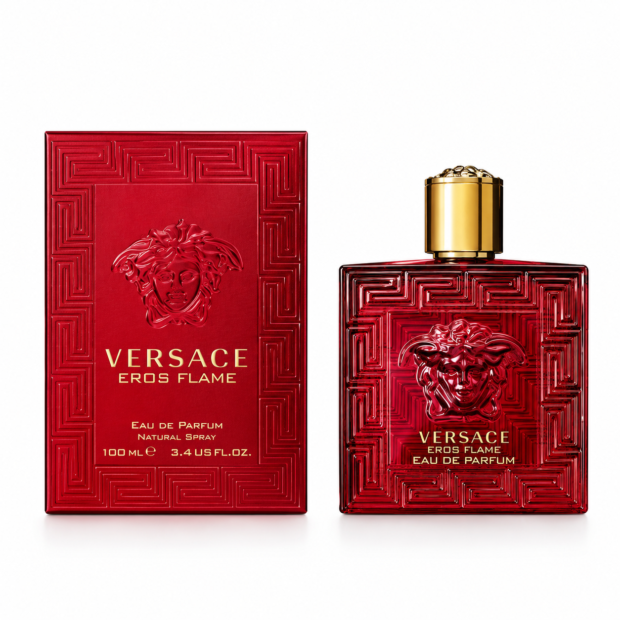 Versace Eros Flame Eau de Parfum 3.4oz bottle