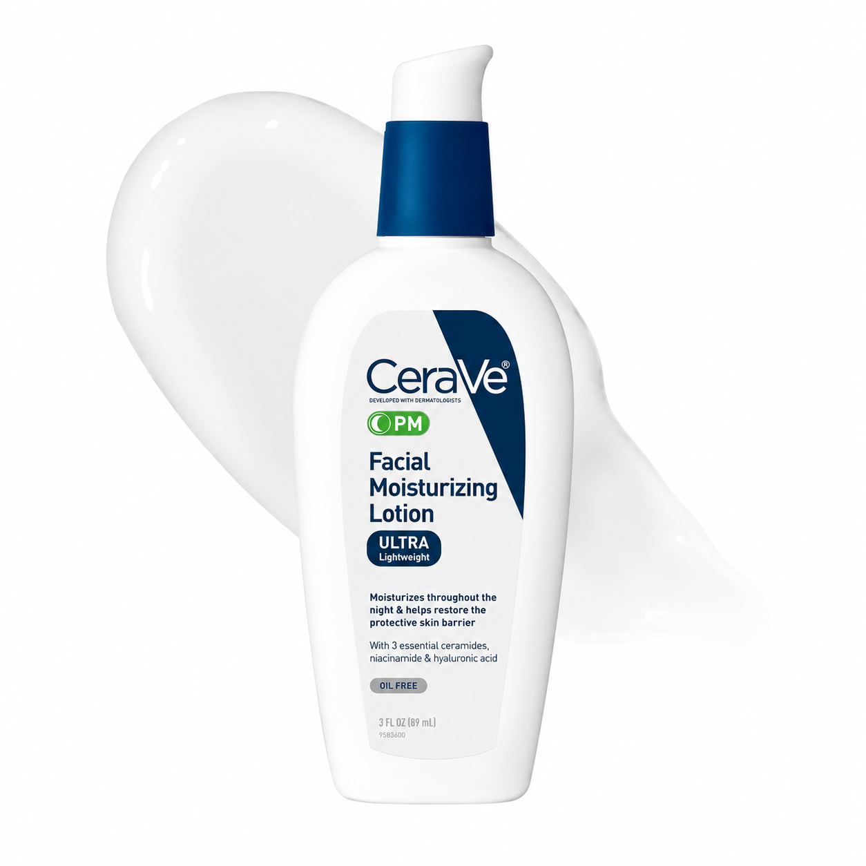 CeraVe PM facial moisturizing lotion 3oz bottle