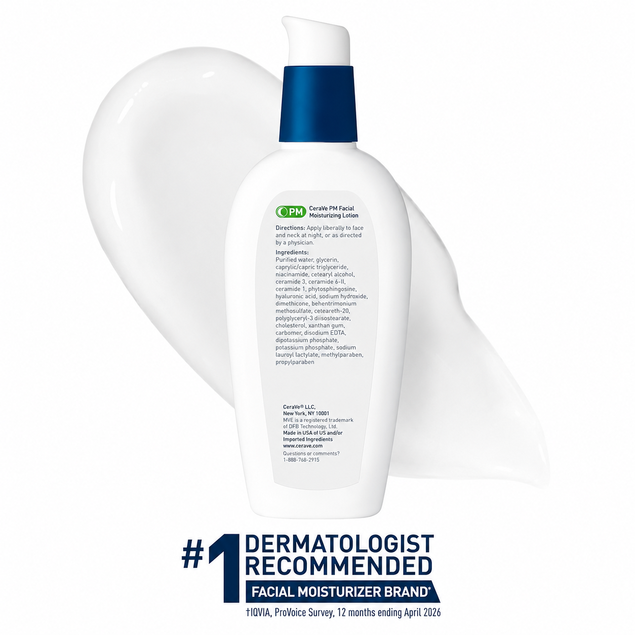 CeraVe PM lotion texture close up